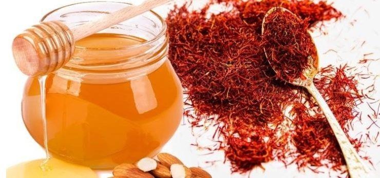 cách dùng saffron với mật ong 1